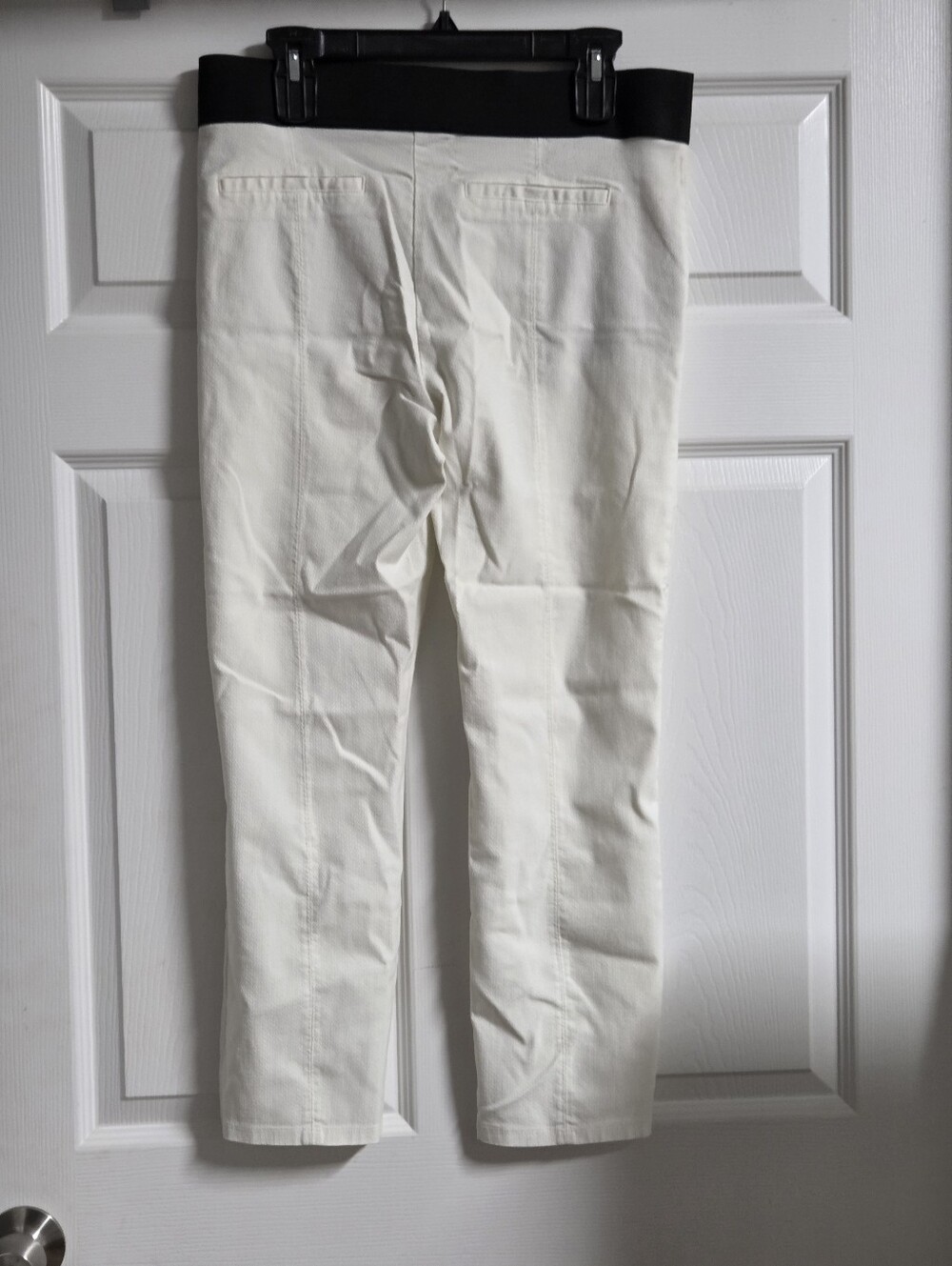Women's Cream Pull-On Slim Pants Simply Vera Wang Size L